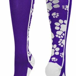 MadSportsStuff Softball Socks Crazy Socks With Paws Over The Calf (multiple Colors)