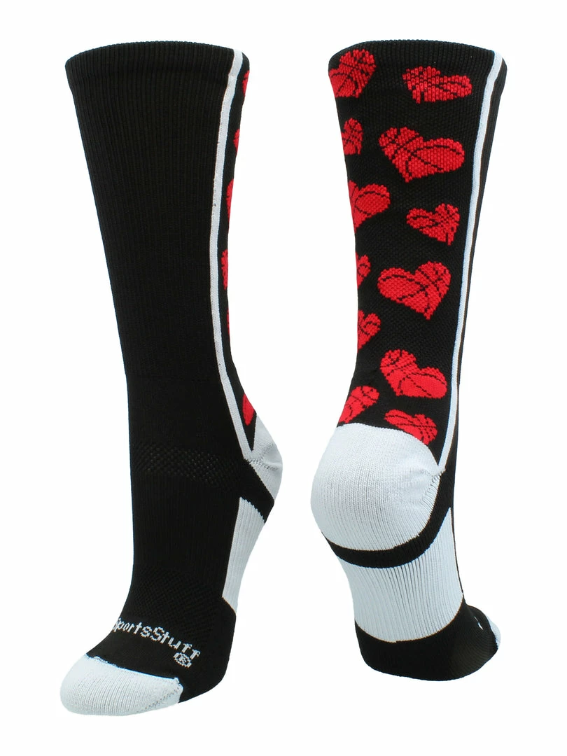 Best Pirce ๐ฅฐ MadSportsStuff Crazy Love ๐ Basketball Hearts Crew ๐งฆ Socks ๐ Basketball ๐งฆ Socks โญ 9 MadSportsStuff Crazy Love Basketball Hearts Crew Socks Basketball Socks