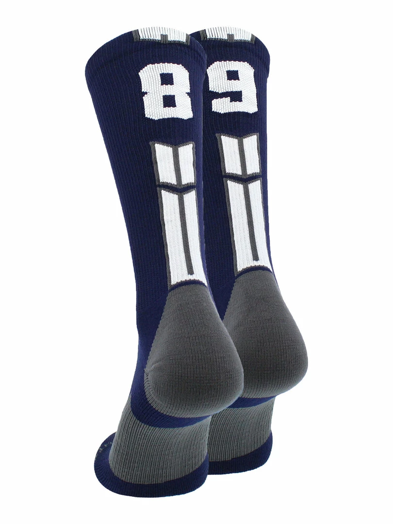 Coupon ๐งจ MadSportsStuff Volleyball ๐งฆ Socks Navy Player ID Custom Number Crew ๐งฆ Socks For ๐ Basketball Lacrosse Volleyball Boys And ๐ง Girls โ๏ธ 40 MadSportsStuff Volleyball Socks Navy Player ID Custom Number Crew Socks For Basketball Lacrosse Volleyball Boys And Girls