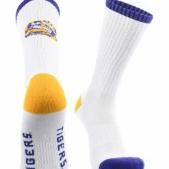Brand new ✔️ TCK All Schools LSU Tigers 🧦 Socks Basic Crew White 🧦 Socks ⭐ 7 TCK All Schools LSU Tigers Socks Basic Crew White Socks