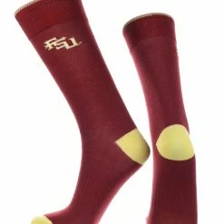 TCK All Schools Florida State Seminoles Dress Socks Dean's List Crew Length Socks