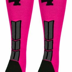 Best Sale ๐ MadSportsStuff โพ Baseball ๐งฆ Socks Neon Pink And Black Player ID Custom Number Over The Calf ๐งฆ Socks For ๐ฅ Softball โพ Baseball Football Boys And ๐ง Girls โจ 191 MadSportsStuff Baseball Socks Neon Pink And Black Player ID Custom Number Over The Calf Socks For Softball Baseball Football Boys And Girls