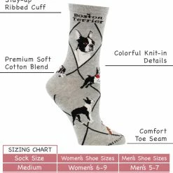WHD Boston Terrier Socks For Women Gift For Dog Lovers