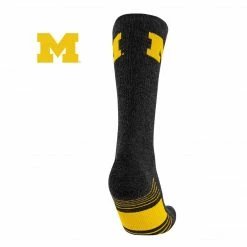 All Schools TCK University Of Michigan Wolverines Socks - Pure Merino Wool - Far Trek