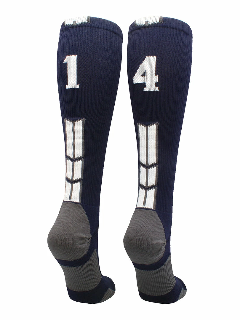 Best Sale ๐คฉ MadSportsStuff Navy Player ID Custom Number Over The Calf ๐งฆ Socks For ๐ฅ Softball โพ Baseball Football Boys And ๐ง Girls โจ 67 MadSportsStuff Navy Player ID Custom Number Over The Calf Socks For Softball Baseball Football Boys And Girls