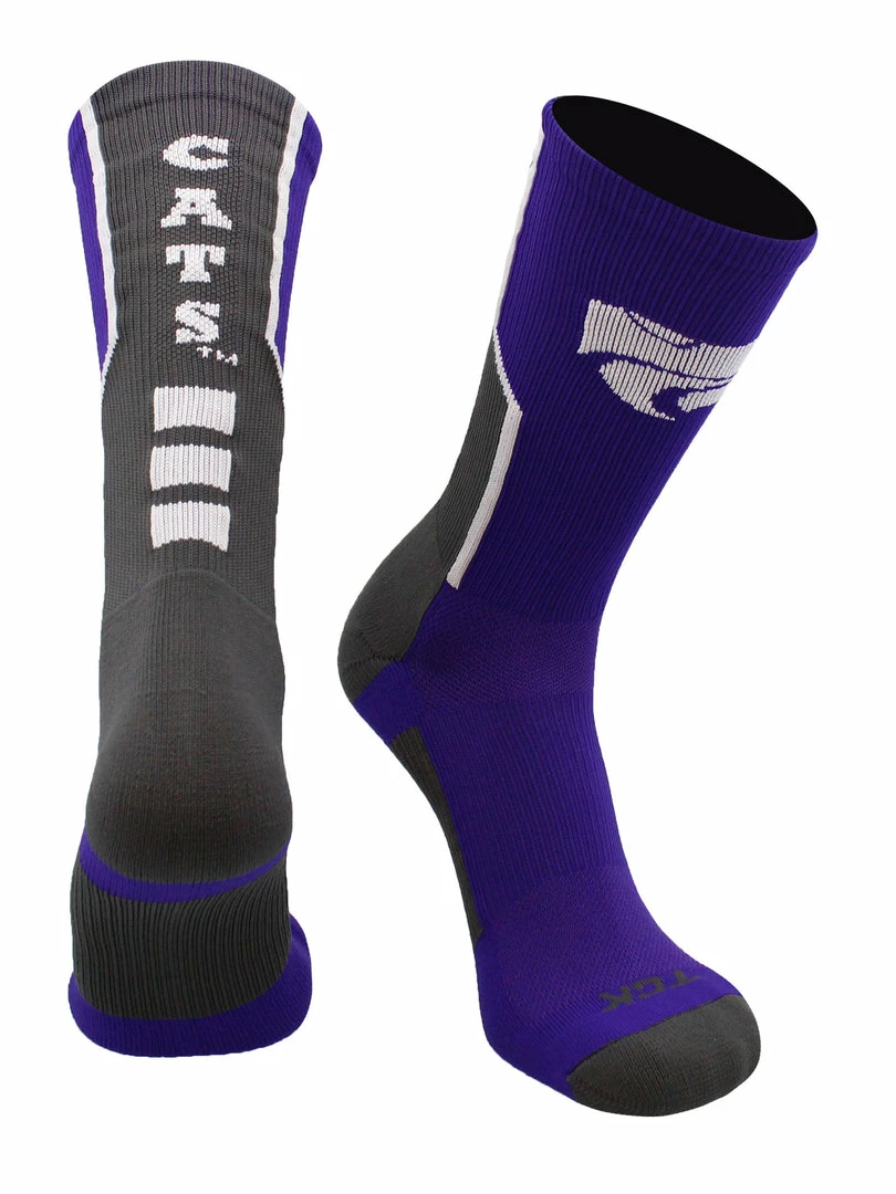 Wholesale ๐ TCK Kansas State Wildcats ๐งฆ Socks Perimeter Crew โค๏ธ 6 TCK Kansas State Wildcats Socks Perimeter Crew