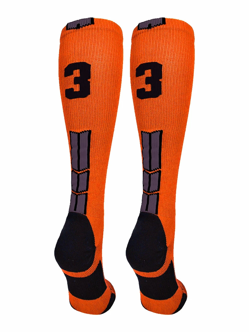Deals โญ MadSportsStuff ๐ฅ Softball ๐งฆ Socks Orange And Black Player ID Custom Number Over The Calf ๐งฆ Socks For ๐ฅ Softball โพ Baseball Football Boys And ๐ง Girls ๐ 97 MadSportsStuff Softball Socks Orange And Black Player ID Custom Number Over The Calf Socks For Softball Baseball Football Boys And Girls