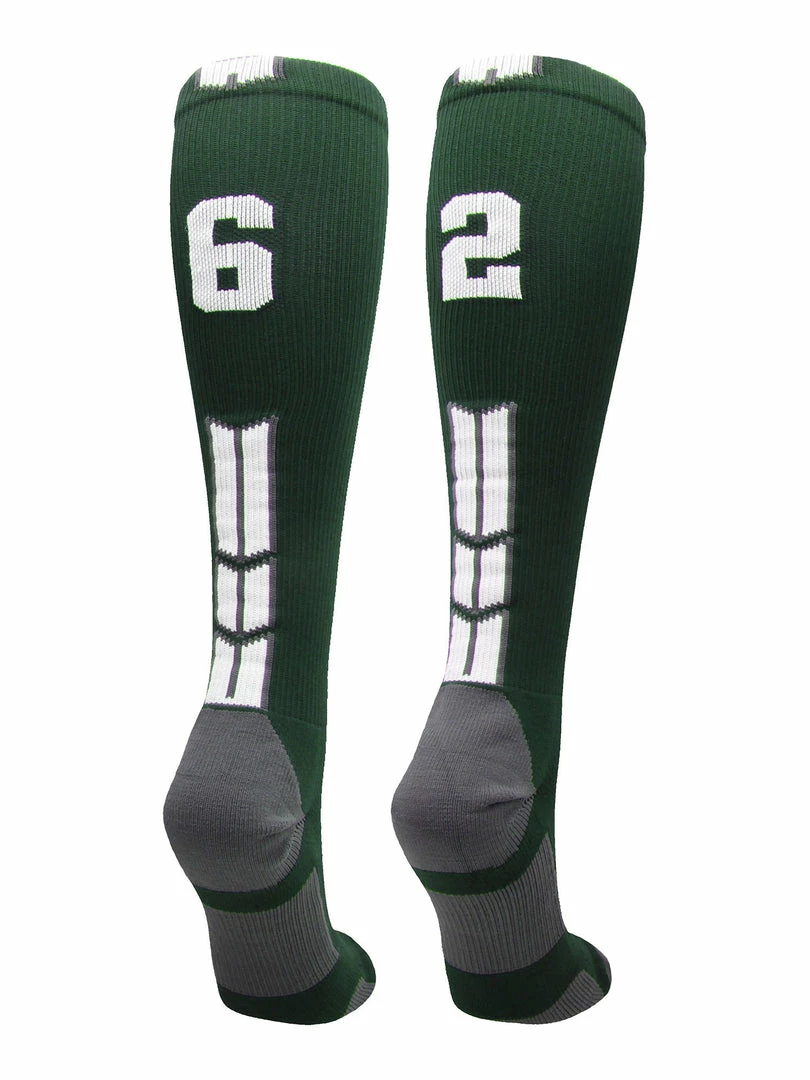 Best reviews of 🤩 MadSportsStuff Dark Green Player ID Custom Number Over The Calf 🧦 Socks For 🥎 Softball ⚾ Baseball Football Boys And 👧 Girls 🥎 Softball 🧦 Socks 🧨 18 MadSportsStuff Dark Green Player ID Custom Number Over The Calf Socks For Softball Baseball Football Boys And Girls Softball Socks