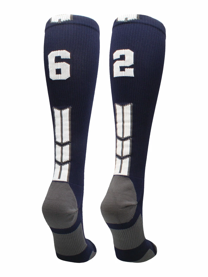 Best Sale ๐คฉ MadSportsStuff Navy Player ID Custom Number Over The Calf ๐งฆ Socks For ๐ฅ Softball โพ Baseball Football Boys And ๐ง Girls โจ 20 MadSportsStuff Navy Player ID Custom Number Over The Calf Socks For Softball Baseball Football Boys And Girls