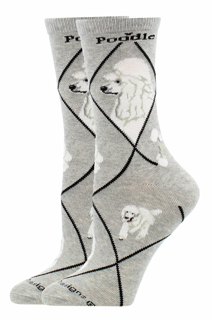 Wholesale ๐ฅ WHD White Poodle ๐งฆ Socks For ๐ฉ Women Gift For ๐ฆฎ Dog Lovers Crazy ๐งฆ Socks - Crew โ๏ธ 2 WHD White Poodle Socks For Women Gift For Dog Lovers Crazy Socks - Crew