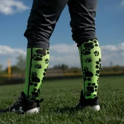 MadSportsStuff Softball Socks Crazy Socks With Paws Over The Calf (multiple Colors)