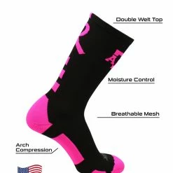 Coupon โจ TCK All Schools Texas A&M Aggies Breast Cancer Awareness Crew ๐งฆ Socks ๐ 9 TCK All Schools Texas A&M Aggies Breast Cancer Awareness Crew Socks