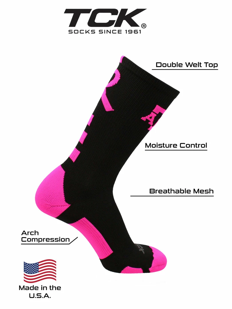 Coupon โจ TCK All Schools Texas A&M Aggies Breast Cancer Awareness Crew ๐งฆ Socks ๐ 4 TCK All Schools Texas A&M Aggies Breast Cancer Awareness Crew Socks