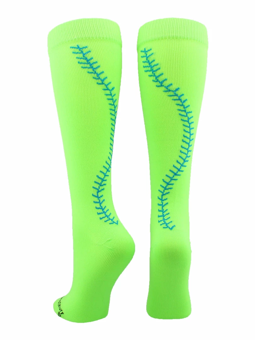 Buy ๐ MadSportsStuff ๐ฅ Softball ๐งฆ Socks With Stitches - For ๐ง Girls Or ๐ฉ Women - Knee High Length ๐ฅฐ 8 MadSportsStuff Softball Socks With Stitches - For Girls Or Women - Knee High Length