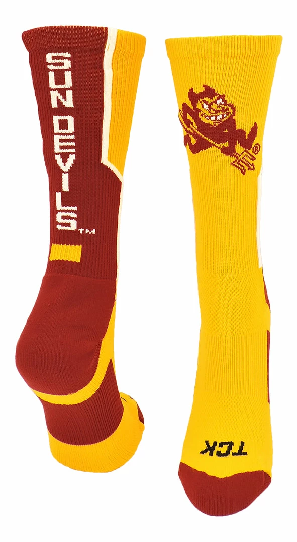 Promo ๐ TCK Arizona State University ๐งฆ Socks ASU Sun Devils Perimeter Crew ๐ 1 TCK Arizona State University Socks ASU Sun Devils Perimeter Crew