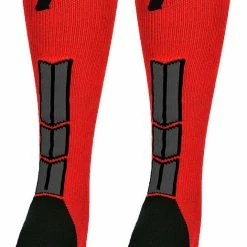Budget ๐ฏ MadSportsStuff Red And Black Player ID Custom Number Over The Calf ๐งฆ Socks For ๐ฅ Softball โพ Baseball Football Boys And ๐ง Girls โพ Baseball ๐งฆ Socks ๐ 158 MadSportsStuff Red And Black Player ID Custom Number Over The Calf Socks For Softball Baseball Football Boys And Girls Baseball Socks