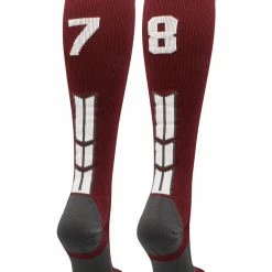 Best Sale ๐ MadSportsStuff Maroon Player ID Custom Number Over The Calf ๐งฆ Socks For ๐ฅ Softball โพ Baseball Football Boys And ๐ง Girls ๐ฅ Softball ๐งฆ Socks ๐ 155 MadSportsStuff Maroon Player ID Custom Number Over The Calf Socks For Softball Baseball Football Boys And Girls Softball Socks