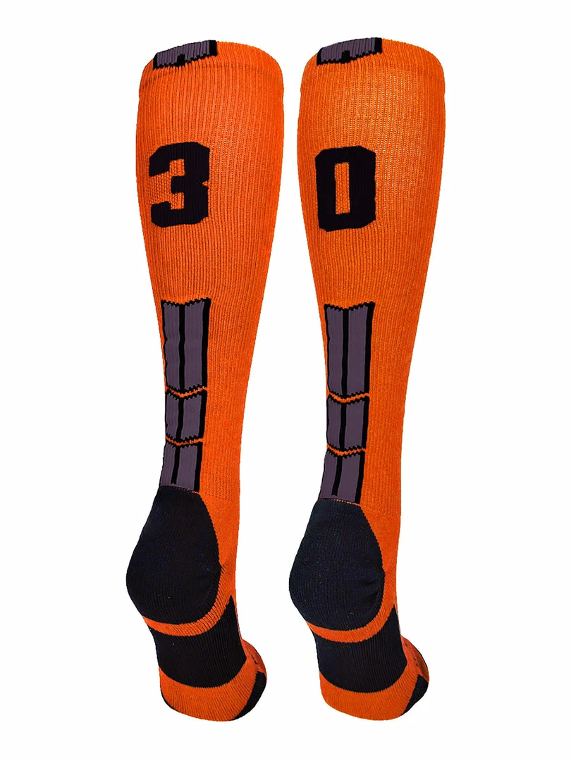 Deals โญ MadSportsStuff ๐ฅ Softball ๐งฆ Socks Orange And Black Player ID Custom Number Over The Calf ๐งฆ Socks For ๐ฅ Softball โพ Baseball Football Boys And ๐ง Girls ๐ 100 MadSportsStuff Softball Socks Orange And Black Player ID Custom Number Over The Calf Socks For Softball Baseball Football Boys And Girls