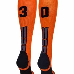 Best Sale ๐ MadSportsStuff ๐ฅ Softball ๐งฆ Socks Orange And Black Player ID Custom Number Over The Calf ๐งฆ Socks For ๐ฅ Softball โพ Baseball Football Boys And ๐ง Girls โญ 205 MadSportsStuff Softball Socks Orange And Black Player ID Custom Number Over The Calf Socks For Softball Baseball Football Boys And Girls