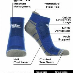 Hot Sale โ TCK All Schools Kentucky Wildcats Low Cut Ankle ๐งฆ Socks With Tab ๐ 6 TCK All Schools Kentucky Wildcats Low Cut Ankle Socks With Tab
