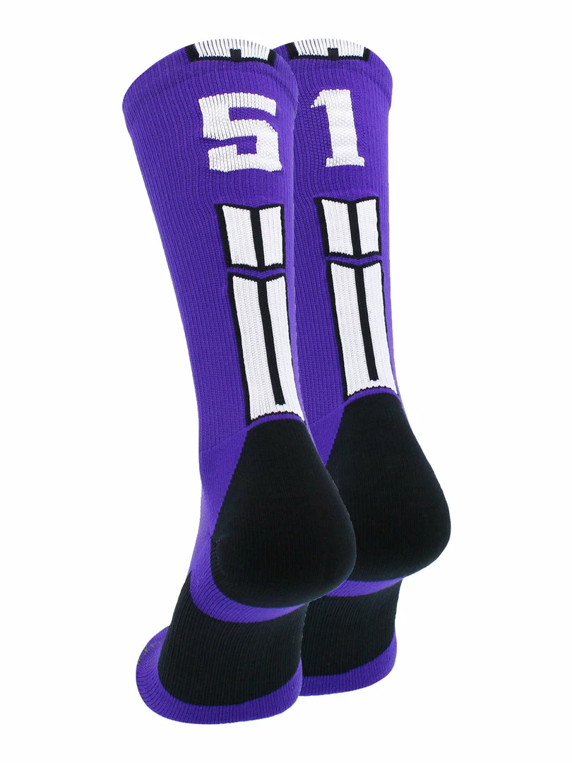 Brand new ๐ฅฐ MadSportsStuff Purple Player ID Custom Number Crew ๐งฆ Socks For ๐ Basketball Lacrosse Volleyball Boys And ๐ง Girls ๐ 29 MadSportsStuff Purple Player ID Custom Number Crew Socks For Basketball Lacrosse Volleyball Boys And Girls