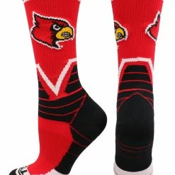 TCK Louisville Cardinals Socks Victory Crew All Schools