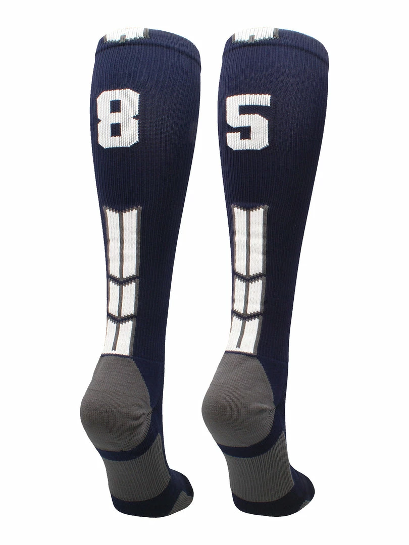 Best Sale ๐คฉ MadSportsStuff Navy Player ID Custom Number Over The Calf ๐งฆ Socks For ๐ฅ Softball โพ Baseball Football Boys And ๐ง Girls โจ 47 MadSportsStuff Navy Player ID Custom Number Over The Calf Socks For Softball Baseball Football Boys And Girls
