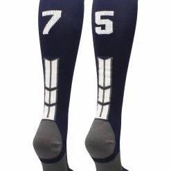 Best Sale ๐คฉ MadSportsStuff Navy Player ID Custom Number Over The Calf ๐งฆ Socks For ๐ฅ Softball โพ Baseball Football Boys And ๐ง Girls โจ 163 MadSportsStuff Navy Player ID Custom Number Over The Calf Socks For Softball Baseball Football Boys And Girls