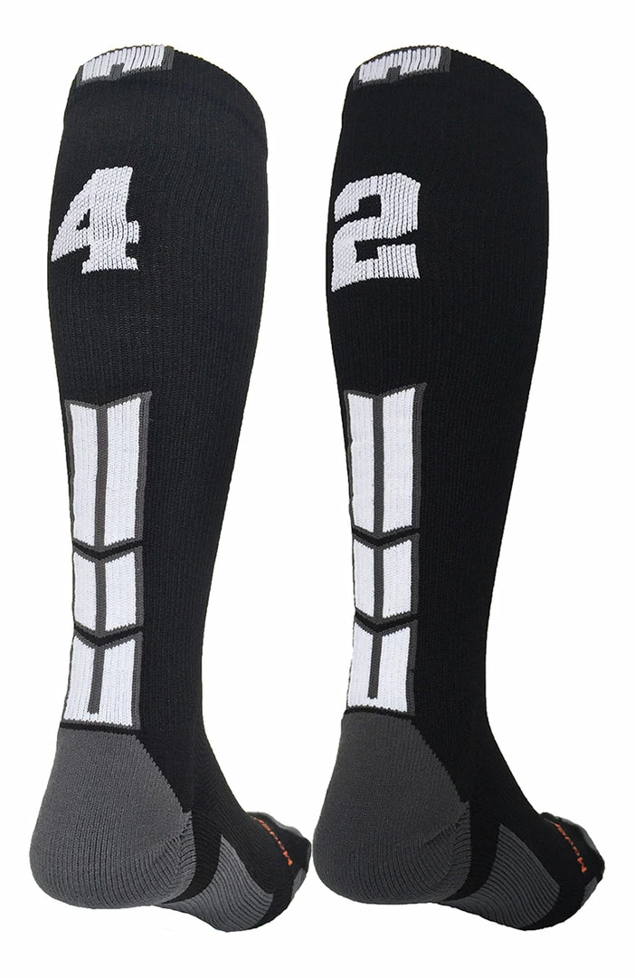 Outlet โ MadSportsStuff ๐ฅ Softball ๐งฆ Socks Black Player ID Custom Number Over The Calf ๐งฆ Socks For ๐ฅ Softball โพ Baseball Football Boys And ๐ง Girls ๐ 88 MadSportsStuff Softball Socks Black Player ID Custom Number Over The Calf Socks For Softball Baseball Football Boys And Girls