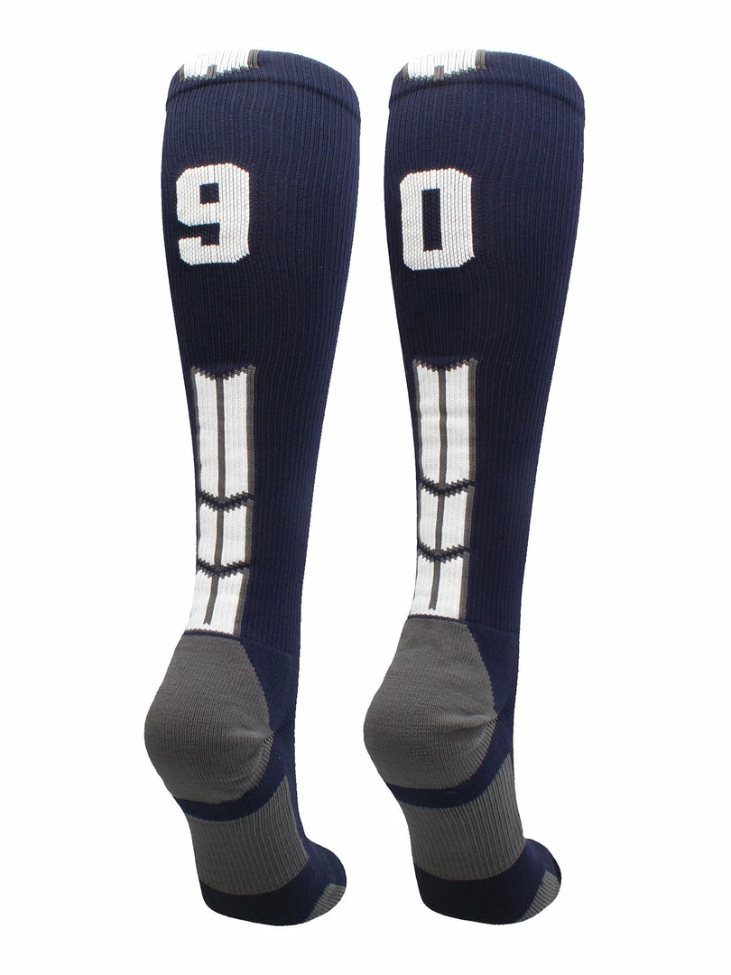 Best Sale ๐คฉ MadSportsStuff Navy Player ID Custom Number Over The Calf ๐งฆ Socks For ๐ฅ Softball โพ Baseball Football Boys And ๐ง Girls โจ 42 MadSportsStuff Navy Player ID Custom Number Over The Calf Socks For Softball Baseball Football Boys And Girls