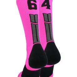Buy โจ MadSportsStuff Neon Pink And Black Player ID Custom Number Crew ๐งฆ Socks For ๐ Basketball Lacrosse Volleyball Boys And ๐ง Girls ๐ 119 MadSportsStuff Neon Pink And Black Player ID Custom Number Crew Socks For Basketball Lacrosse Volleyball Boys And Girls
