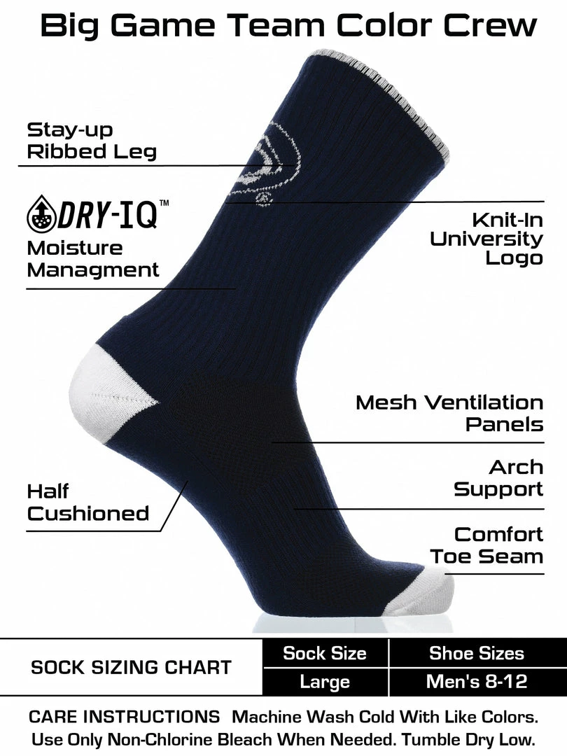 Best deal π₯ TCK Penn State Nittany Lions 𧦠Socks Campus Legend Crew Length βοΈ 3 TCK Penn State Nittany Lions Socks Campus Legend Crew Length