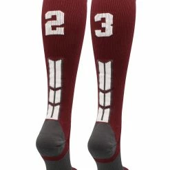 Best Sale ๐ MadSportsStuff Maroon Player ID Custom Number Over The Calf ๐งฆ Socks For ๐ฅ Softball โพ Baseball Football Boys And ๐ง Girls ๐ฅ Softball ๐งฆ Socks ๐ 183 MadSportsStuff Maroon Player ID Custom Number Over The Calf Socks For Softball Baseball Football Boys And Girls Softball Socks