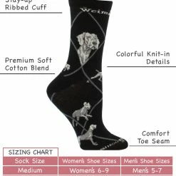 Budget ๐ WHD Weimaraner ๐งฆ Socks For ๐ฉ Women Gift For ๐ฆฎ Dog Lovers Crazy ๐งฆ Socks - Crew โ๏ธ 6 WHD Weimaraner Socks For Women Gift For Dog Lovers Crazy Socks - Crew