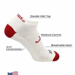 Best Pirce ✨ TCK All Schools Alabama Crimson Tide 🧦 Socks Footie No Show ⭐ 9 TCK All Schools Alabama Crimson Tide Socks Footie No Show