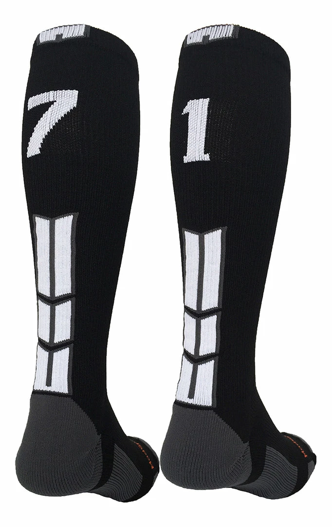 Outlet โ MadSportsStuff ๐ฅ Softball ๐งฆ Socks Black Player ID Custom Number Over The Calf ๐งฆ Socks For ๐ฅ Softball โพ Baseball Football Boys And ๐ง Girls ๐ 9 MadSportsStuff Softball Socks Black Player ID Custom Number Over The Calf Socks For Softball Baseball Football Boys And Girls