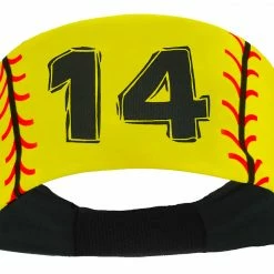 MadSportsStuff Softball Headband For Girls With Jersey Number (numbers 00-39) Headbands