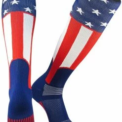 Best Pirce ⌛ TCK American Flag ⚾ Baseball Stirrup 🧦 Socks Uncle Sam ❤️ 7 TCK American Flag Baseball Stirrup Socks Uncle Sam