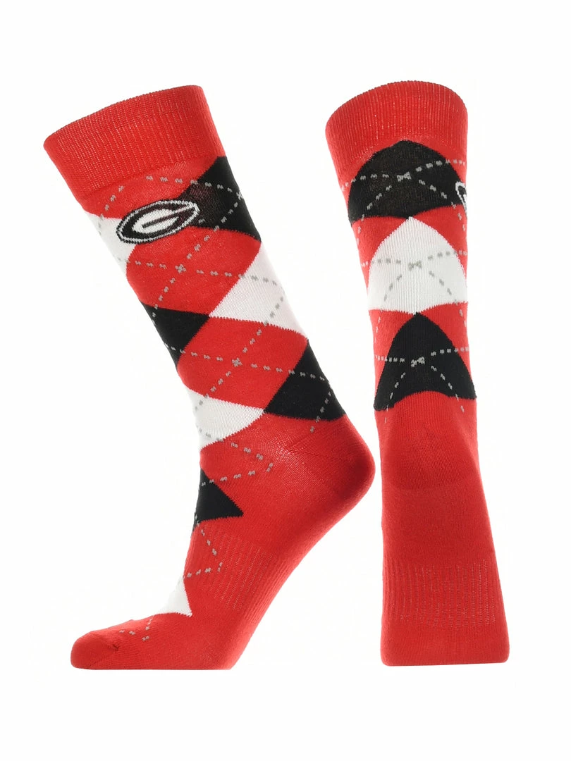 Wholesale ๐ TCK Georgia Bulldogs Argyle ๐ Dress ๐งฆ Socks NCAA Fanwear Crew Length All Schools ๐ 2 TCK Georgia Bulldogs Argyle Dress Socks NCAA Fanwear Crew Length All Schools