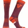 TCK Virginia Cavaliers Socks Victory Parade Crew Length