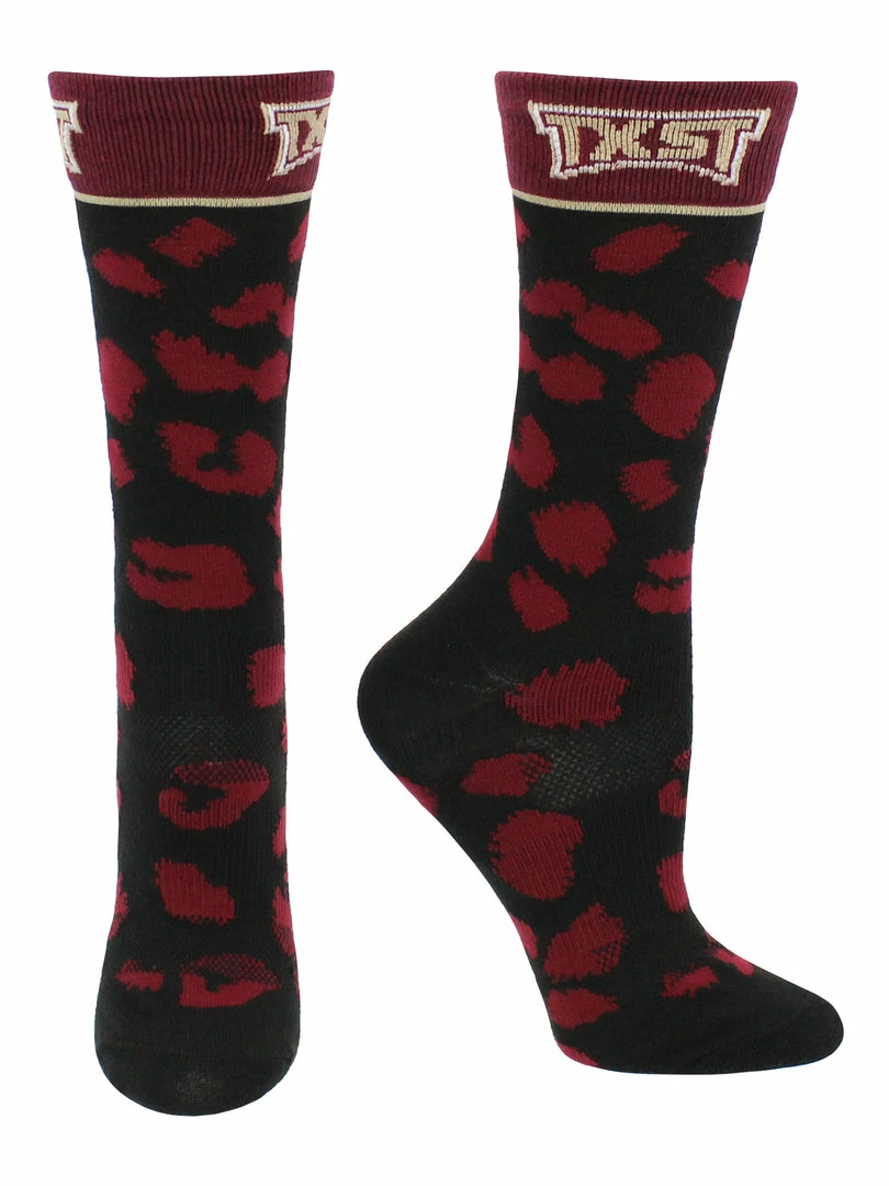 Budget ๐ TCK All Schools Texas State Bobcats ๐งฆ Socks ๐ฉ Womens Savage Crew ๐งฆ Socks ๐ 2 TCK All Schools Texas State Bobcats Socks Womens Savage Crew Socks
