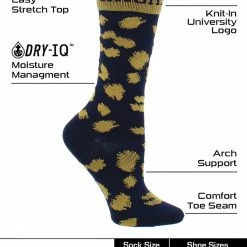 Discount ๐งจ TCK Notre Dame Fighting Irish ๐งฆ Socks ๐ฉ Womens Savage Crew ๐งฆ Socks All Schools ๐ 7 TCK Notre Dame Fighting Irish Socks Womens Savage Crew Socks All Schools