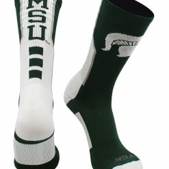 TCK Michigan State University Spartans Socks Perimeter Crew All Schools