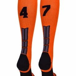 Deals โญ MadSportsStuff ๐ฅ Softball ๐งฆ Socks Orange And Black Player ID Custom Number Over The Calf ๐งฆ Socks For ๐ฅ Softball โพ Baseball Football Boys And ๐ง Girls ๐ 188 MadSportsStuff Softball Socks Orange And Black Player ID Custom Number Over The Calf Socks For Softball Baseball Football Boys And Girls