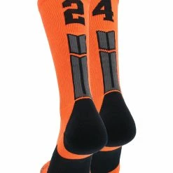 Flash Sale β MadSportsStuff Orange And Black Player ID Custom Number Crew 𧦠Socks For π Basketball Lacrosse Volleyball Boys And π§ Girls β 184 MadSportsStuff Orange And Black Player ID Custom Number Crew Socks For Basketball Lacrosse Volleyball Boys And Girls