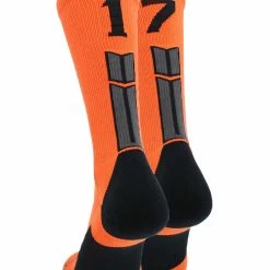 Brand new 😀 MadSportsStuff Orange And Black Player ID Custom Number Crew 🧦 Socks For 🏀 Basketball Lacrosse Volleyball Boys And 👧 Girls 🤩 165 MadSportsStuff Orange And Black Player ID Custom Number Crew Socks For Basketball Lacrosse Volleyball Boys And Girls