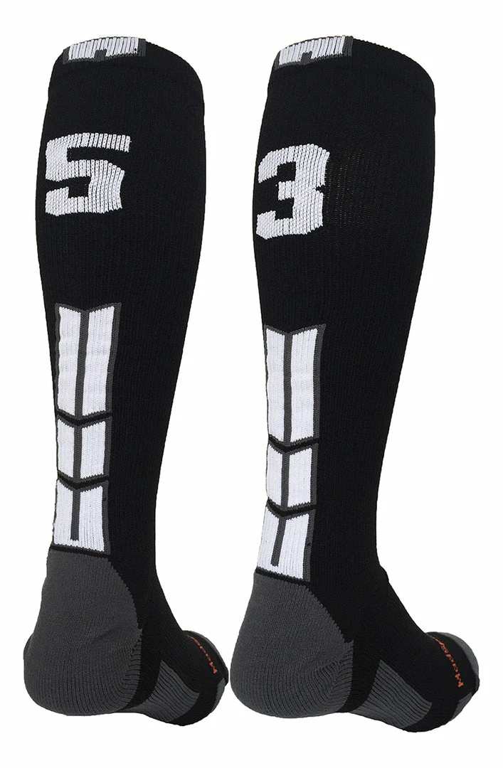 Outlet โ MadSportsStuff ๐ฅ Softball ๐งฆ Socks Black Player ID Custom Number Over The Calf ๐งฆ Socks For ๐ฅ Softball โพ Baseball Football Boys And ๐ง Girls ๐ 27 MadSportsStuff Softball Socks Black Player ID Custom Number Over The Calf Socks For Softball Baseball Football Boys And Girls