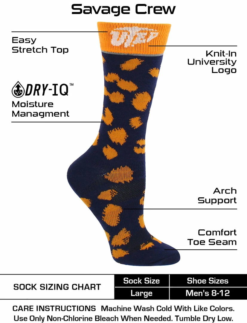 Flash Sale ๐ TCK All Schools UTEP Miners ๐งฆ Socks ๐ฉ Womens Savage Crew ๐งฆ Socks โจ 3 TCK All Schools UTEP Miners Socks Womens Savage Crew Socks