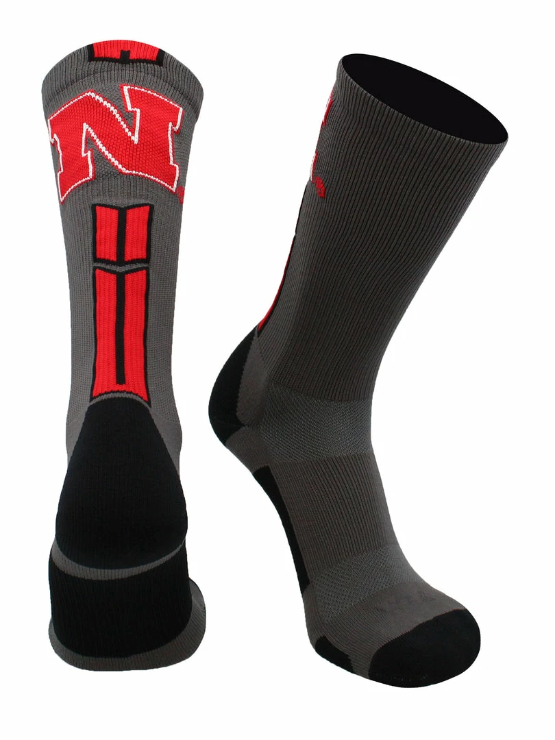 Hot Sale ⭐ TCK Nebraska Cornhuskers 🧦 Socks Baseline 3.0 Crew All Schools ✨ 1 TCK Nebraska Cornhuskers Socks Baseline 3.0 Crew All Schools
