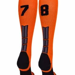 Deals โญ MadSportsStuff ๐ฅ Softball ๐งฆ Socks Orange And Black Player ID Custom Number Over The Calf ๐งฆ Socks For ๐ฅ Softball โพ Baseball Football Boys And ๐ง Girls ๐ 157 MadSportsStuff Softball Socks Orange And Black Player ID Custom Number Over The Calf Socks For Softball Baseball Football Boys And Girls